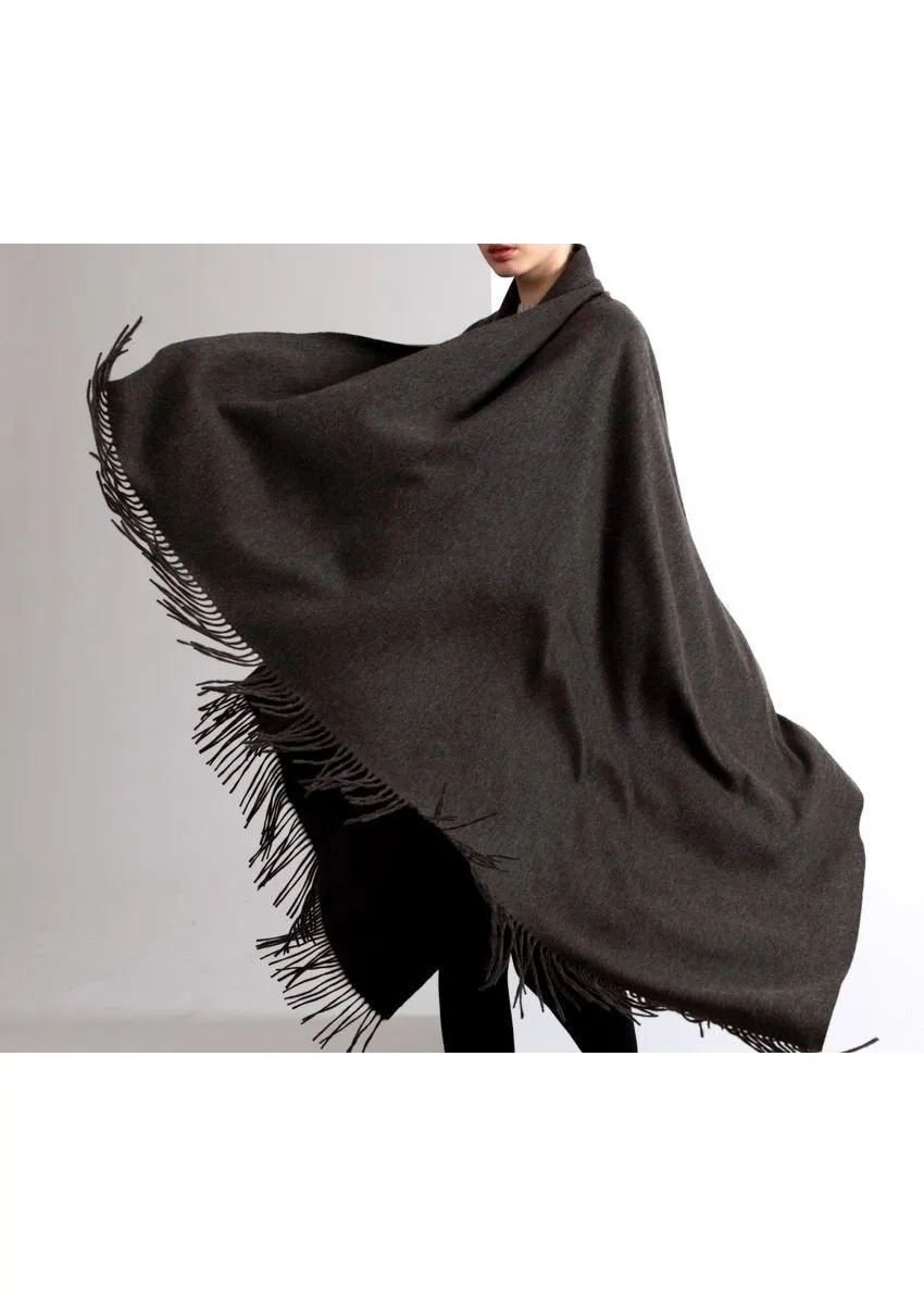 100% cashmere woven throw/cape