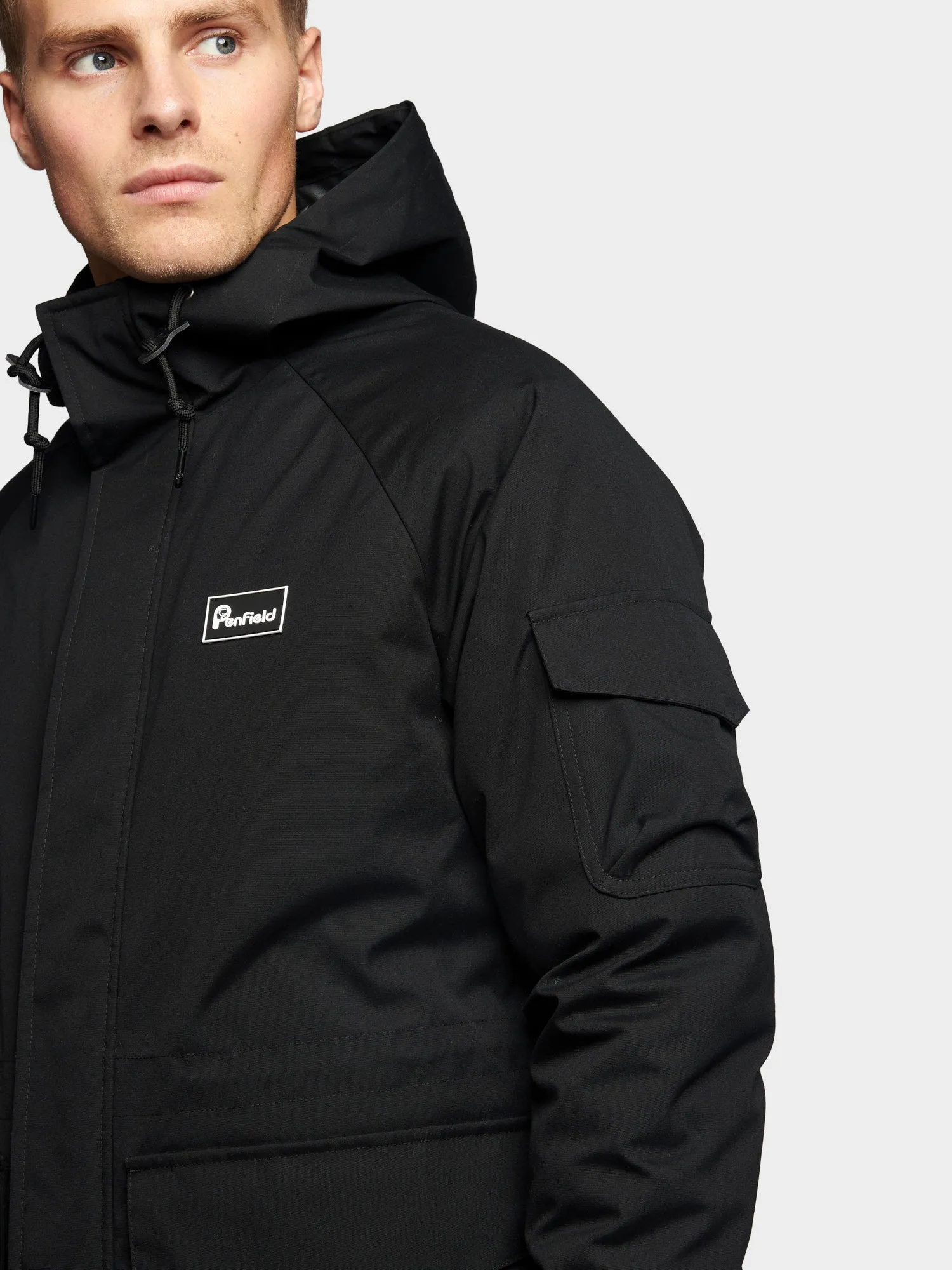 3 in 1 Fishtail Parka Jacket in Black