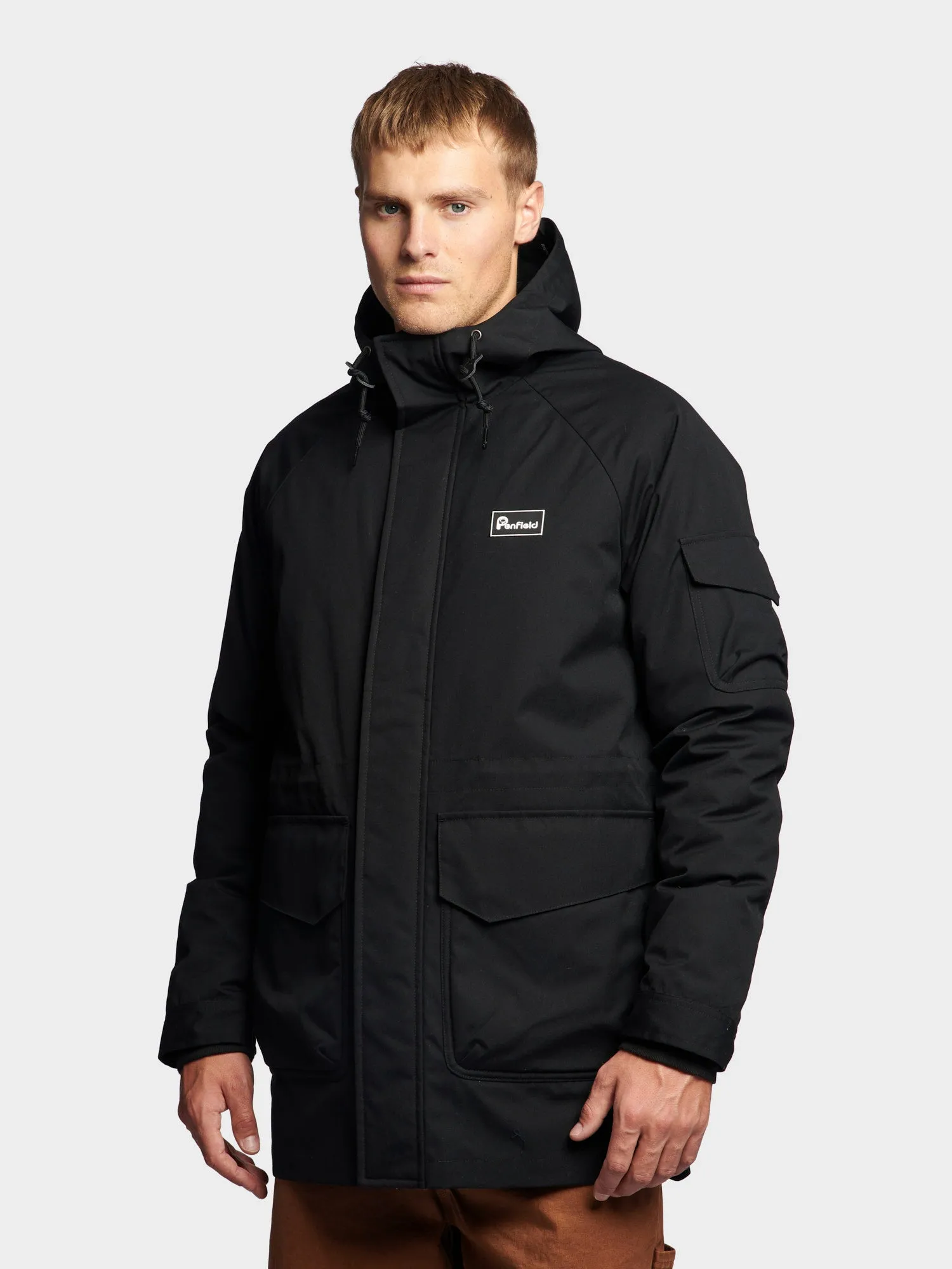 3 in 1 Fishtail Parka Jacket in Black