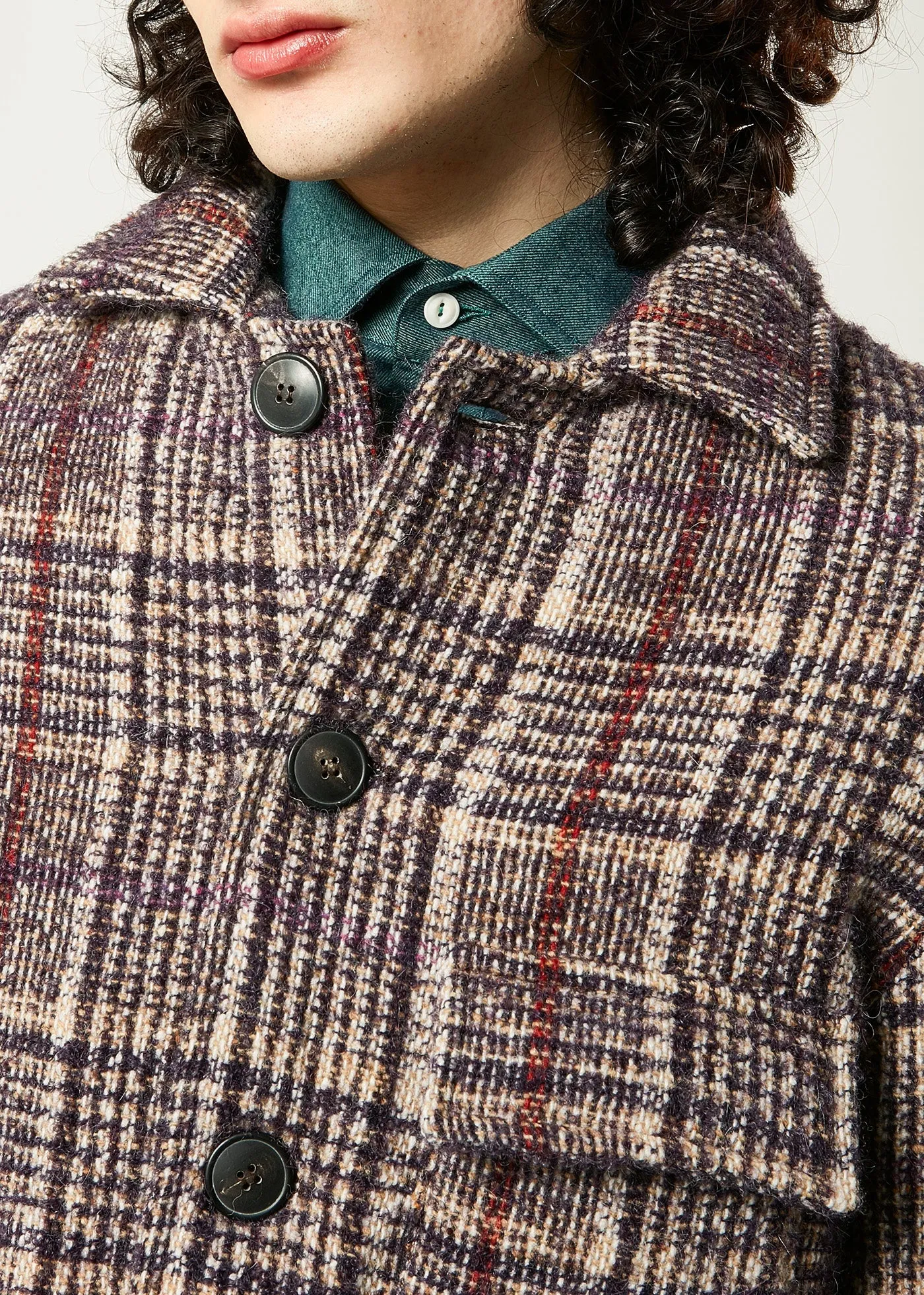 AADERBALE WOOL CHECKED JACKET