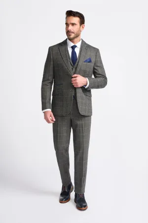 Albert Grey Tweed Three Piece Suit