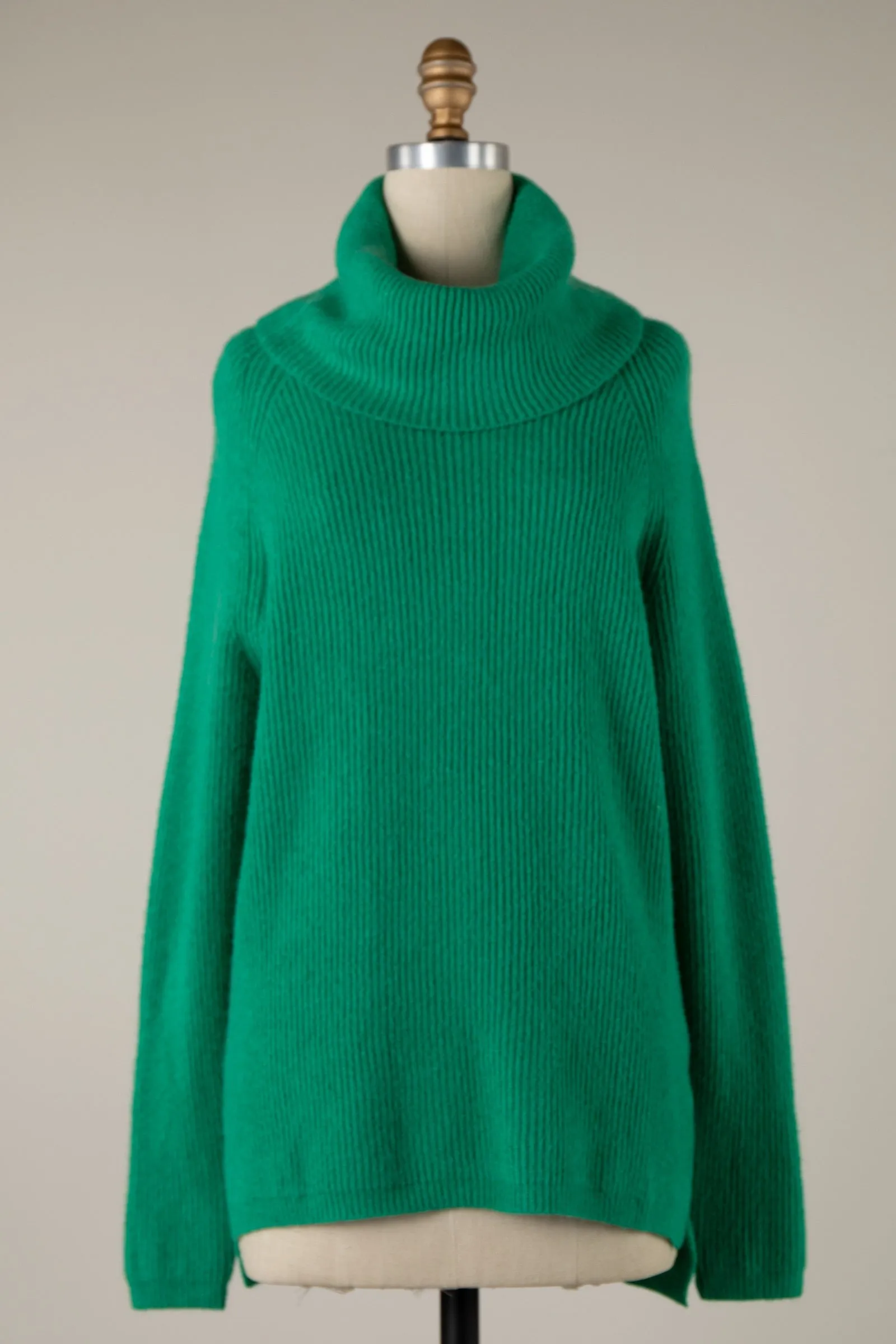 Basic Ribbed Turtleneck Sweater