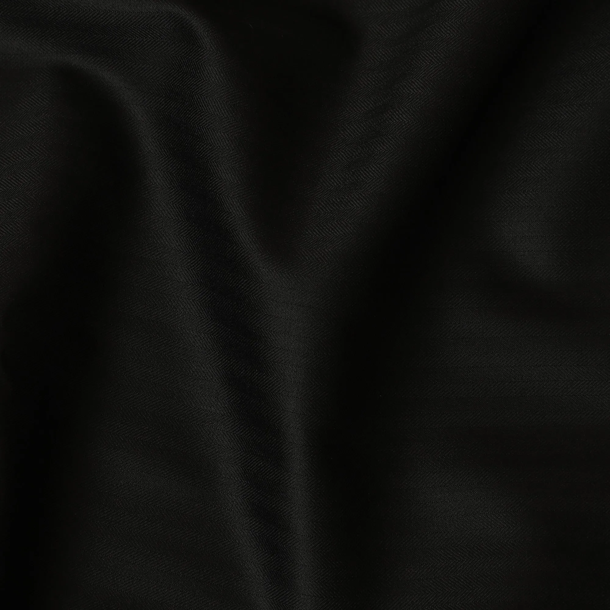 Black Lorepiano Super 170's All Wool Suiting Fabric - Premium Exclusive, 150 cm Width, 3.5 Meters, Made in Italy-D20719