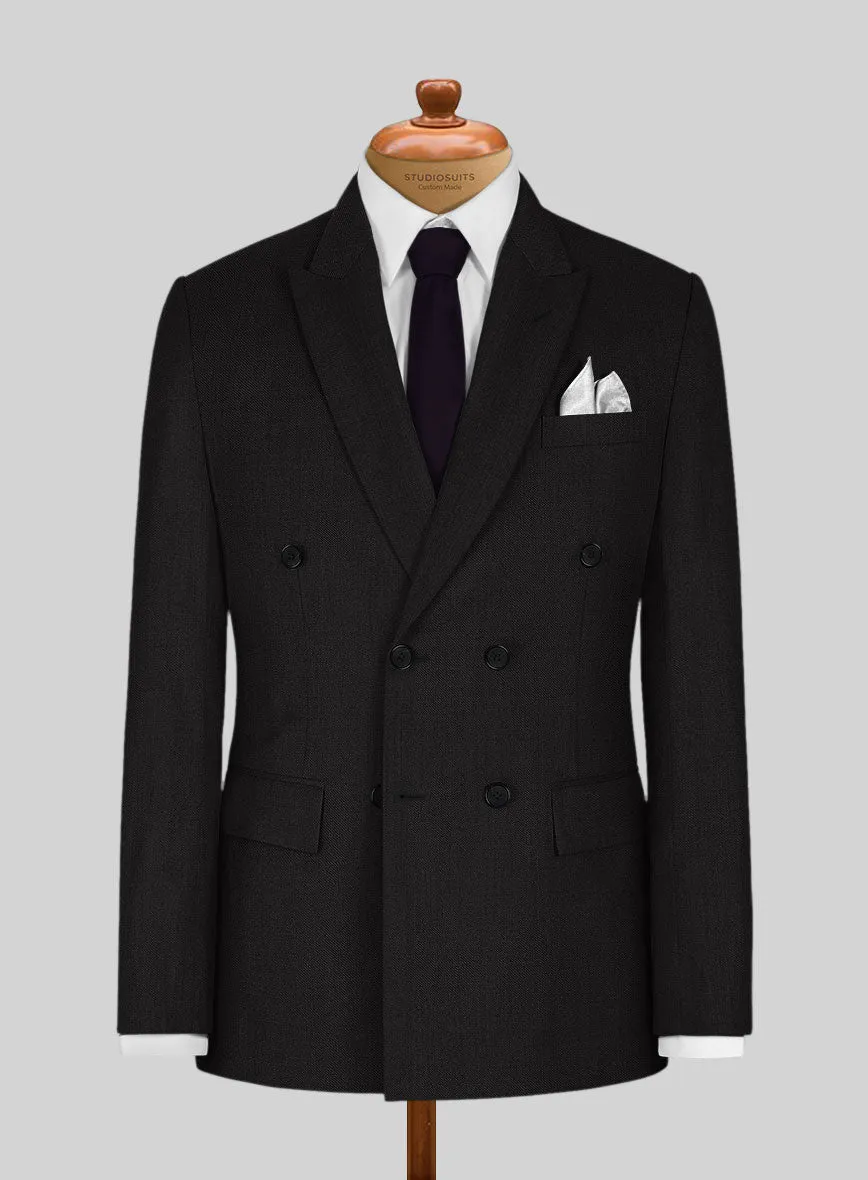 Black Merino Wool Suit