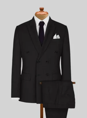 Black Merino Wool Suit