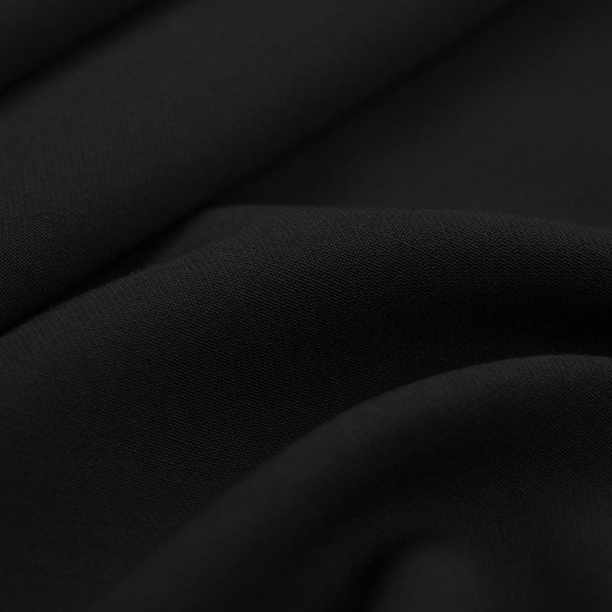 Black Woollen Crepe Fabric 97574