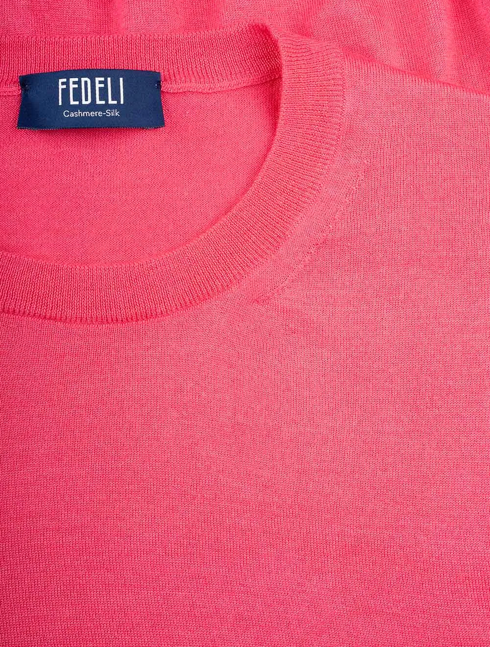 Cashmere & Silk Crew Neck Pink