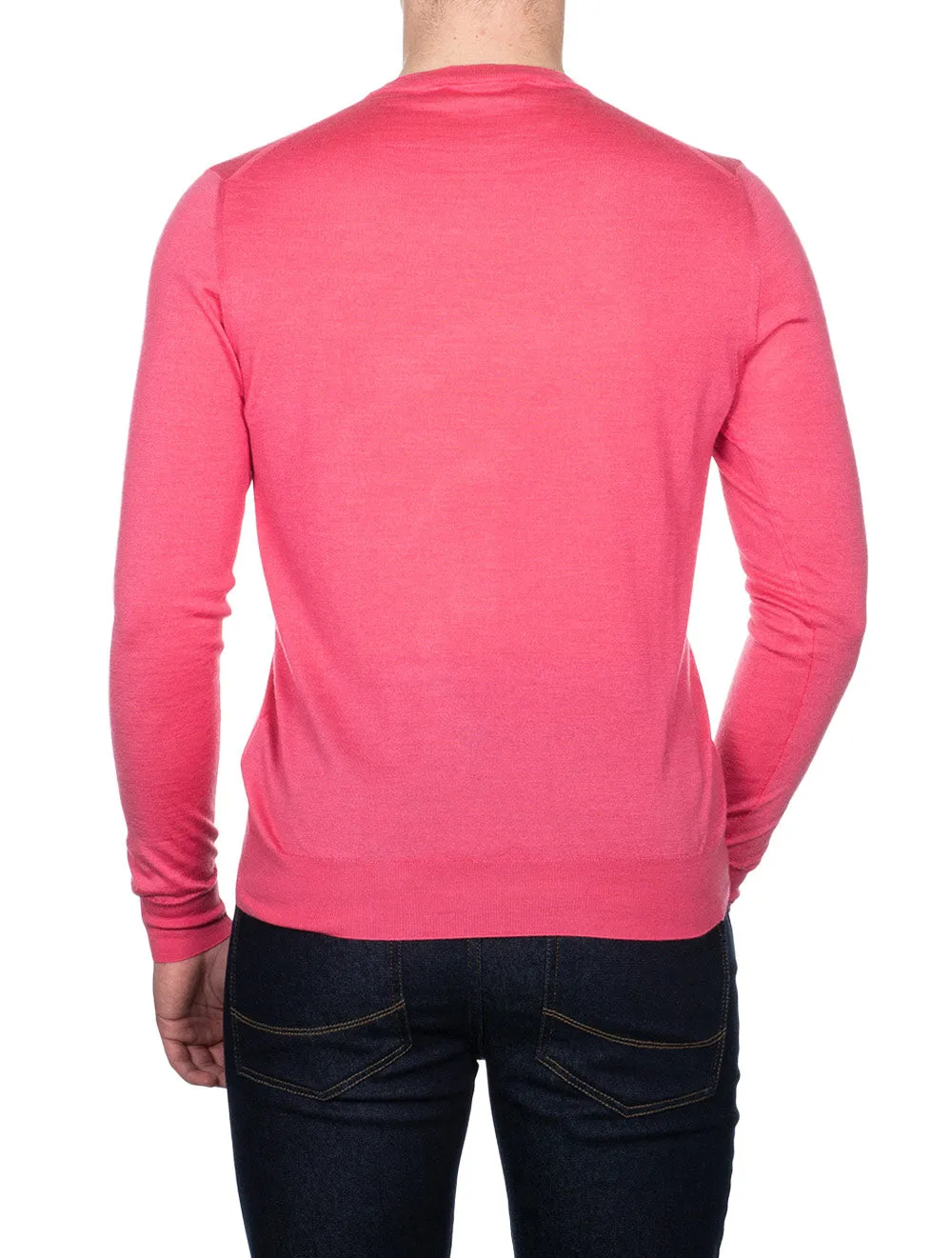 Cashmere & Silk Crew Neck Pink