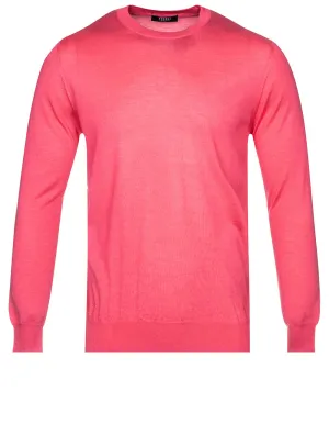 Cashmere & Silk Crew Neck Pink