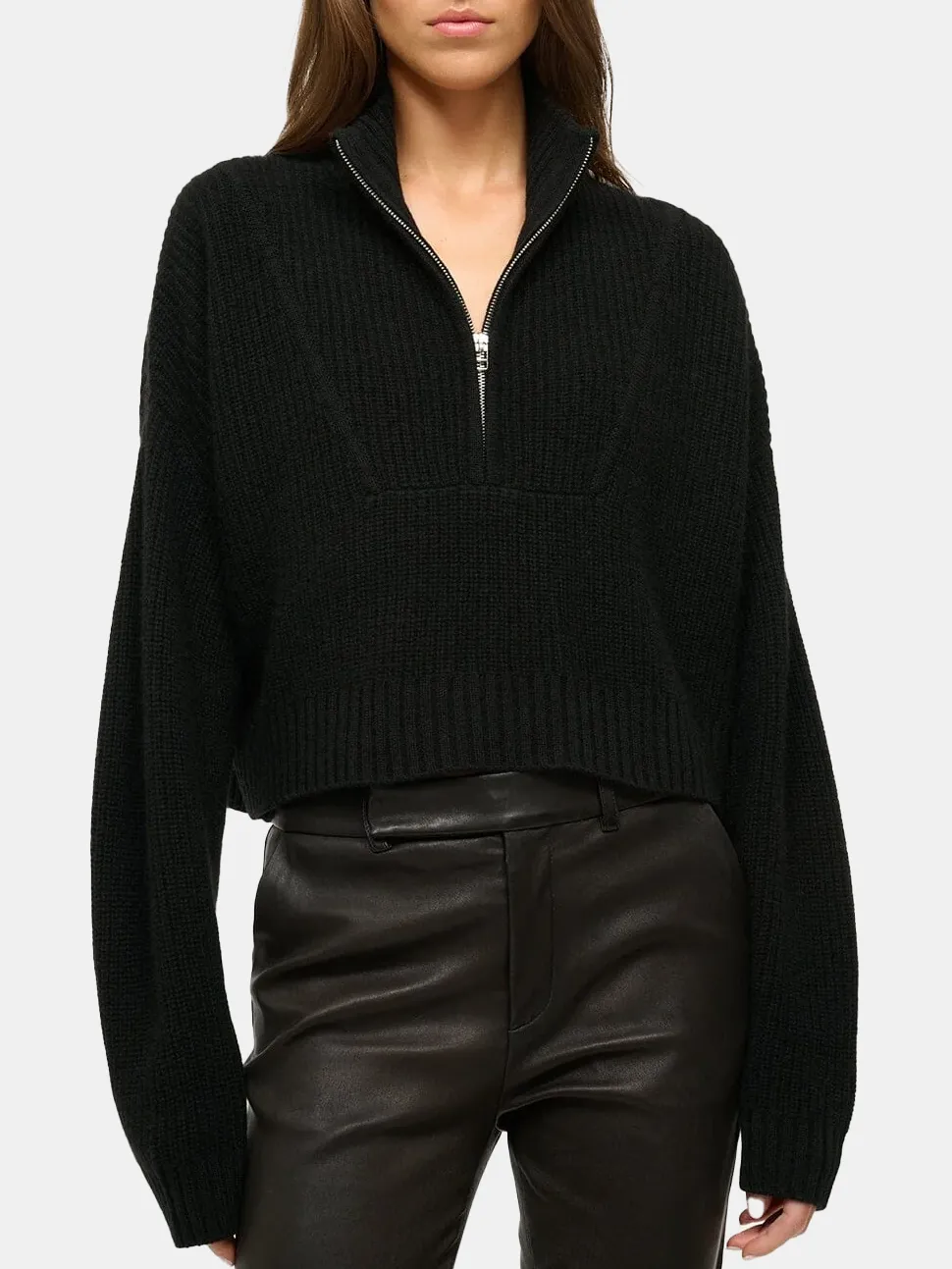 Cashmere Cropped Hampton Sweater