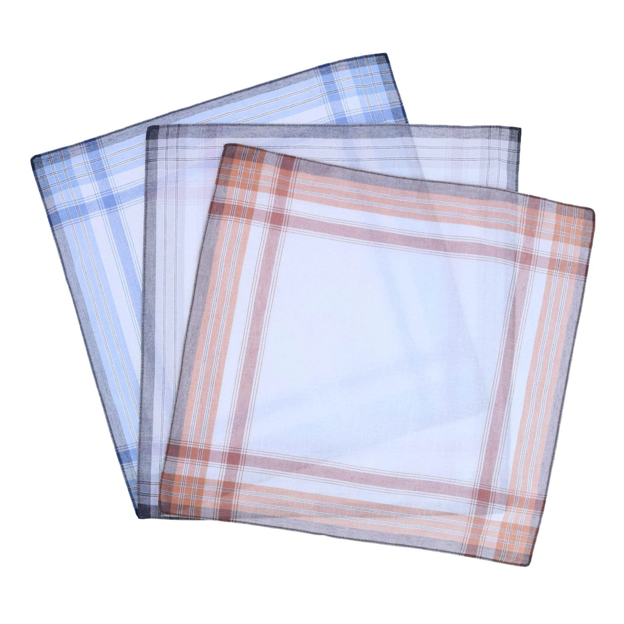 Checked Cotton Handkerchiefs (3 Pack)