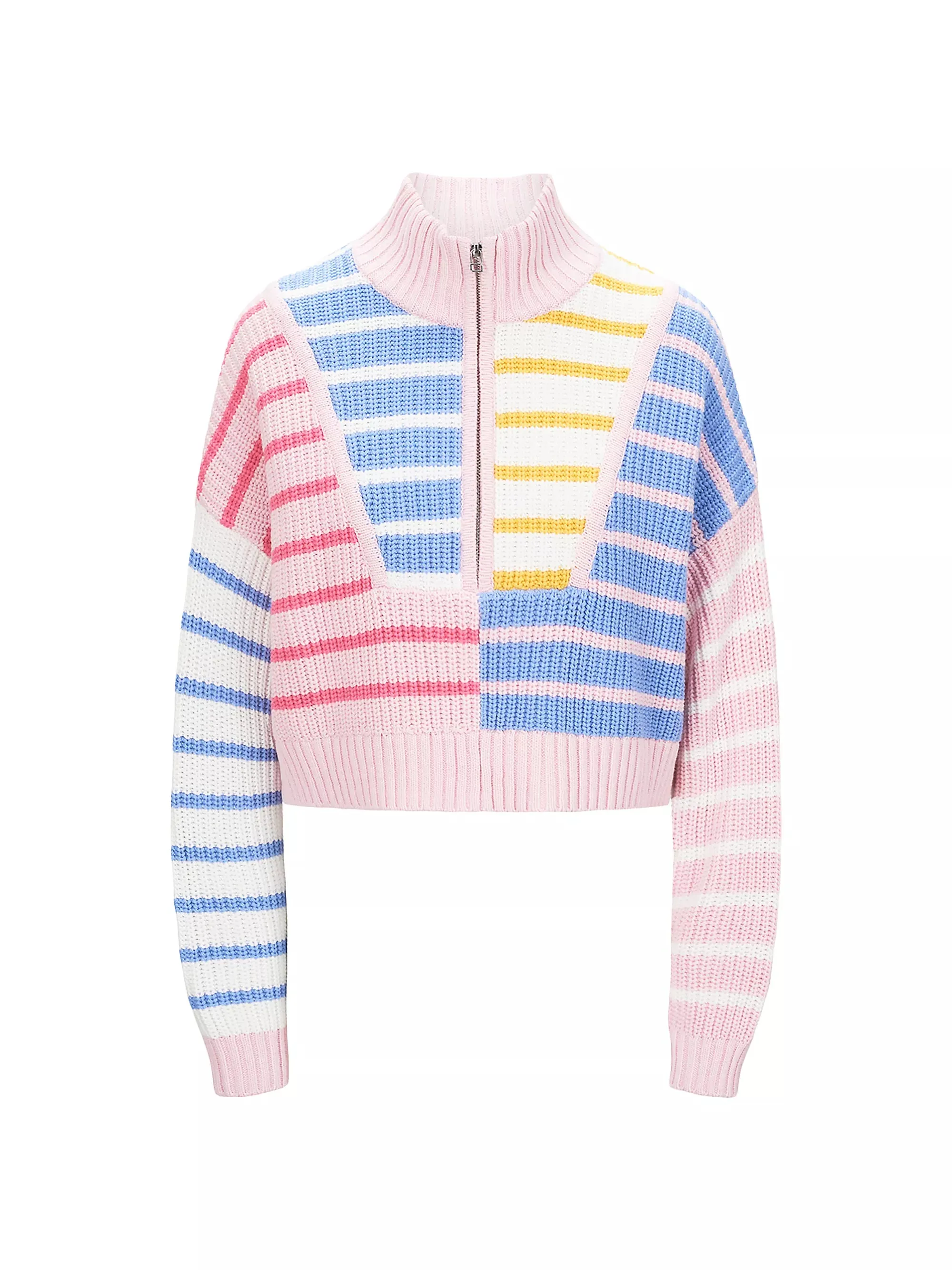 Cropped Hampton Sweater - Sunset Stripe