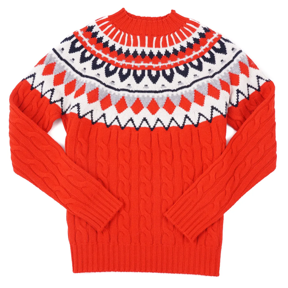 Drumohr Cable Knit Cashmere Sweater