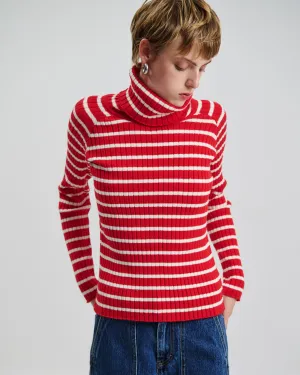 Elise Striped Turtleneck