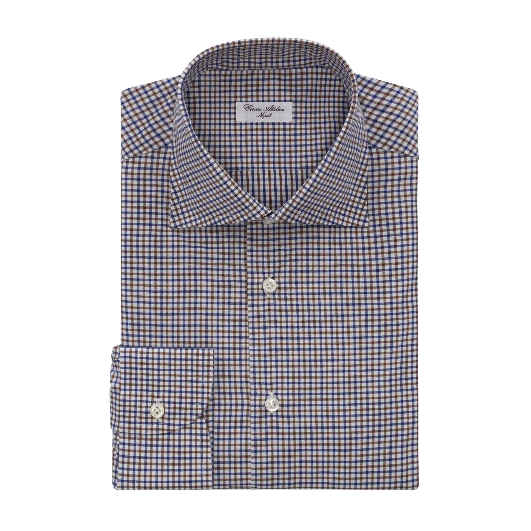 Fine-Checked Multicolor Cotton Shirt