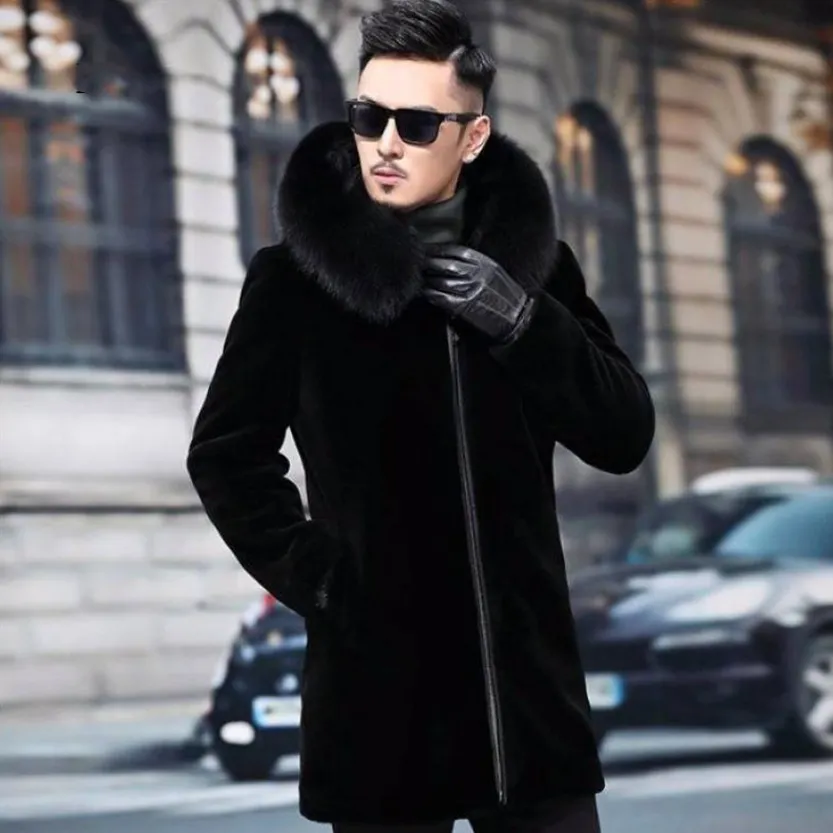 Funki Buys | Jackets | Men's Winter Faux Fox Fur Luxury Jacket