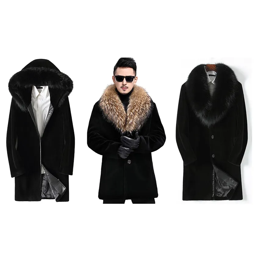 Funki Buys | Jackets | Men's Winter Faux Fox Fur Luxury Jacket