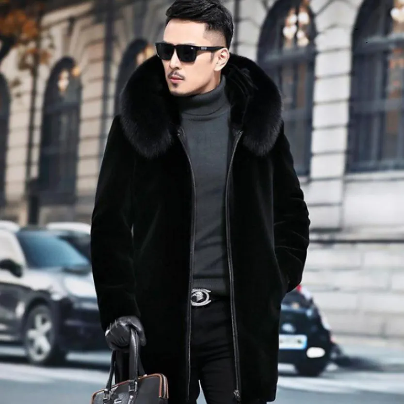 Funki Buys | Jackets | Men's Winter Faux Fox Fur Luxury Jacket