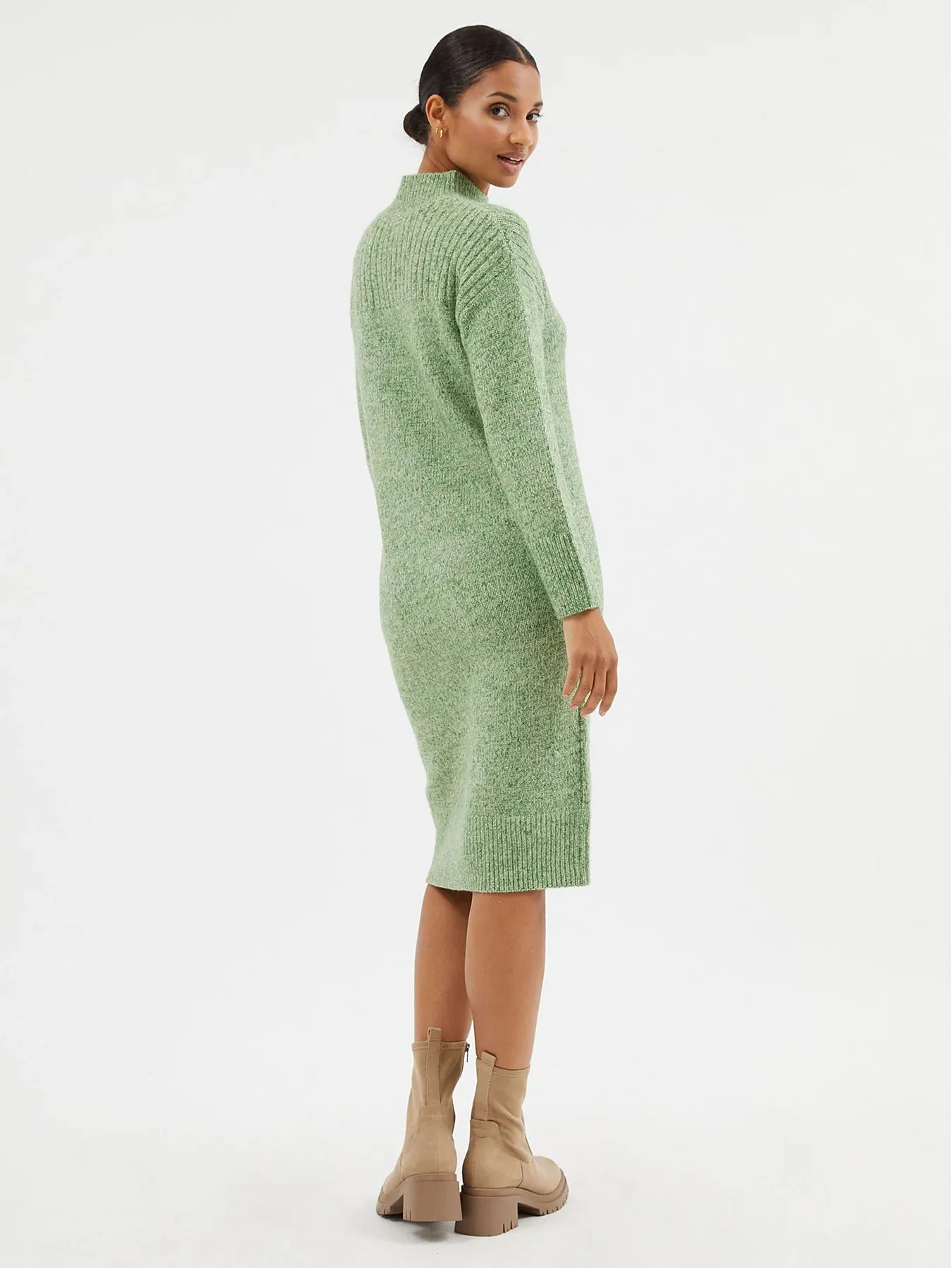 Funnel Neck Jumper Dress