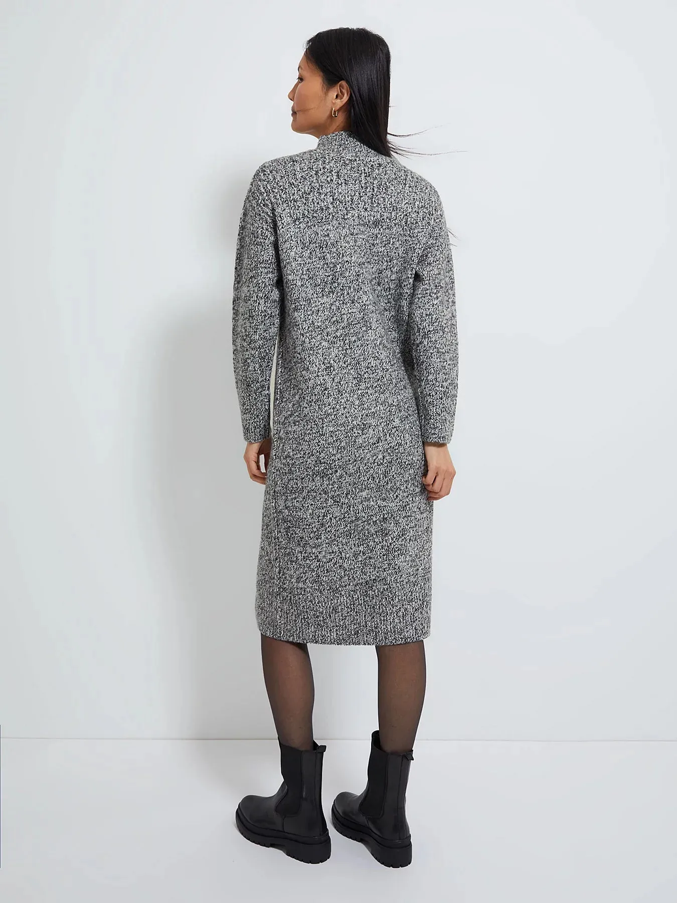 Funnel Neck Jumper Dress