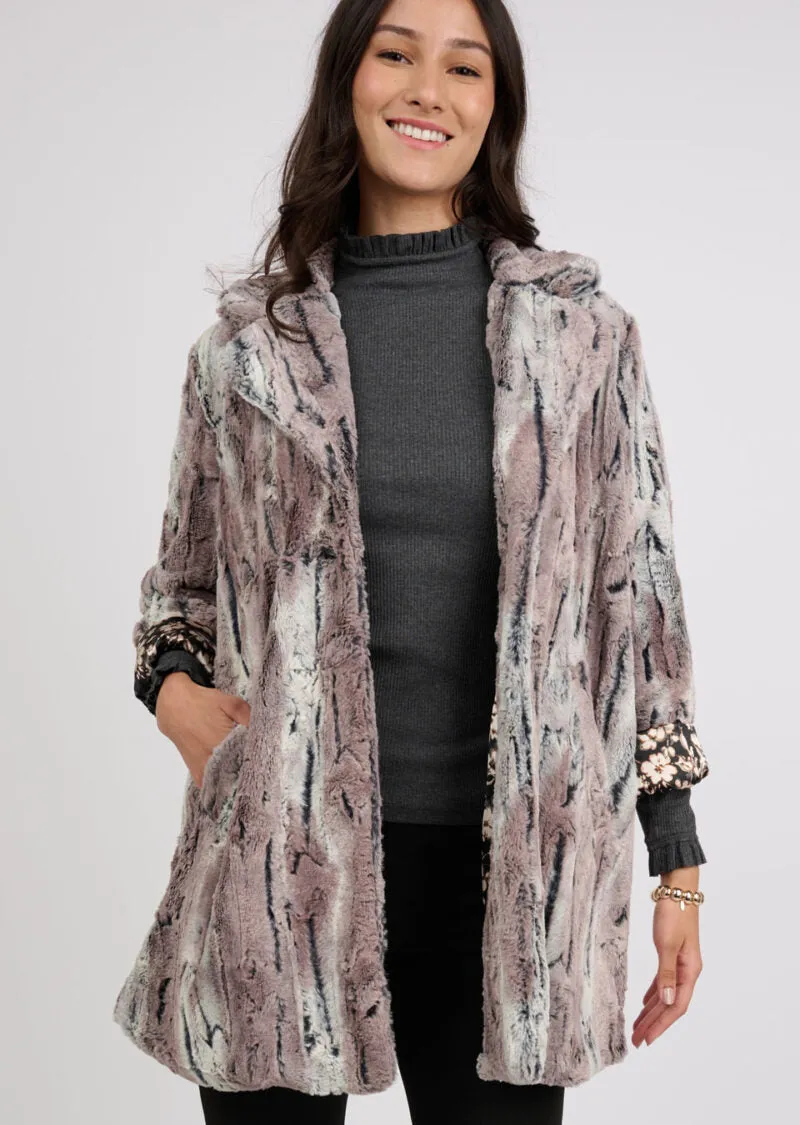 Ivy Jane Faux Mountain Fox Coat