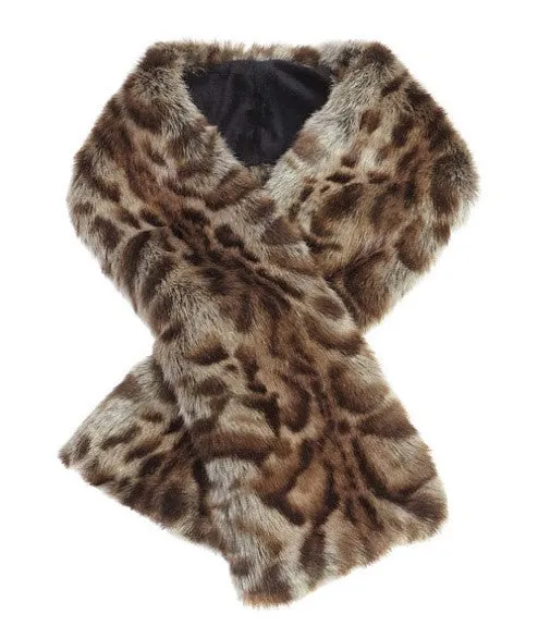 Jaguar Faux Fur Tippet Scarf