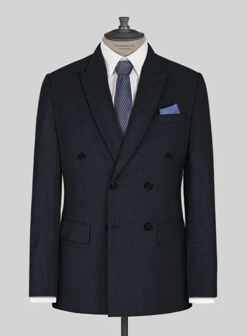 Kingsman Double Breasted Blue Wool Suit