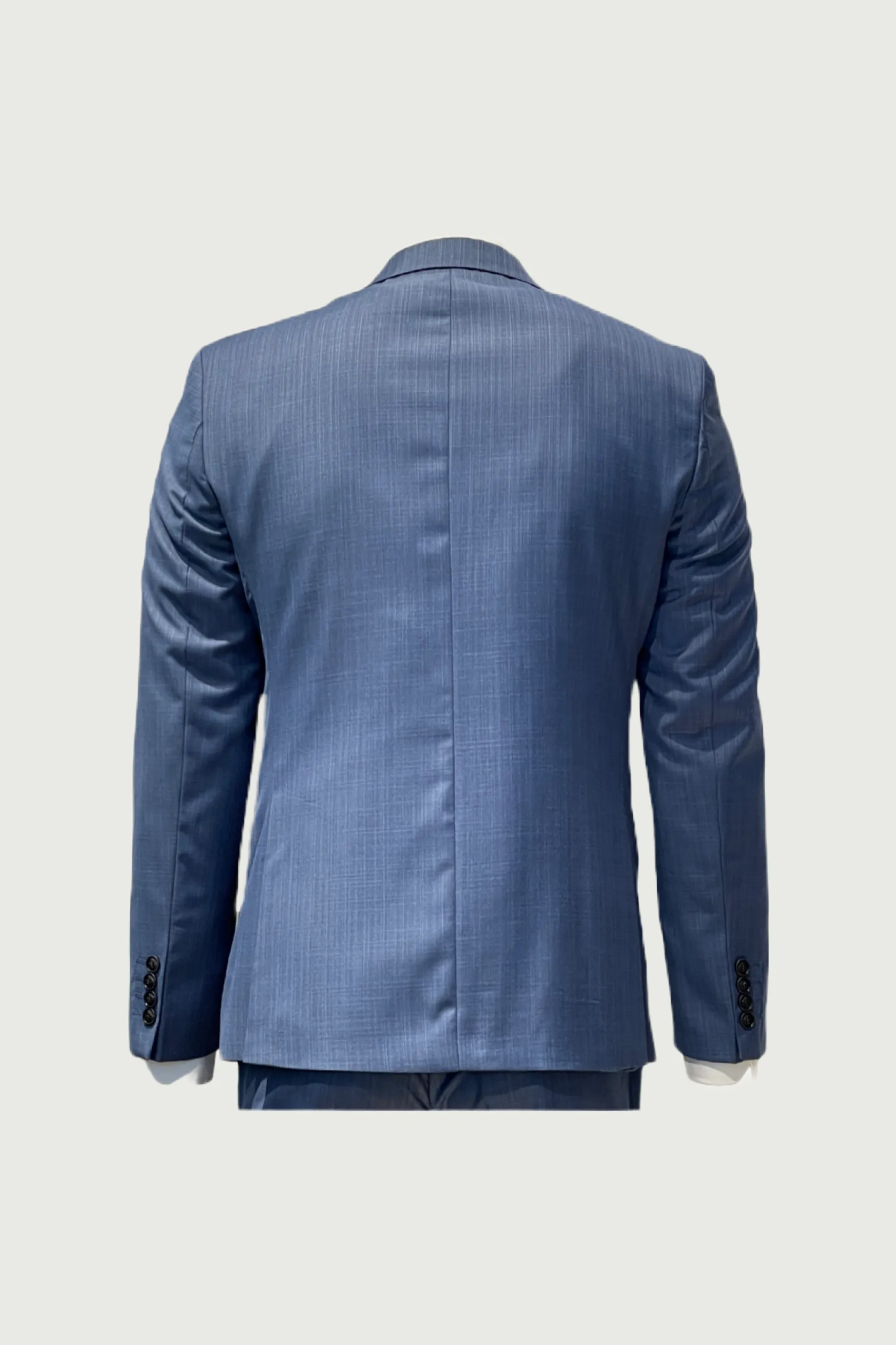 Light Blue 3-Piece Wool Suit