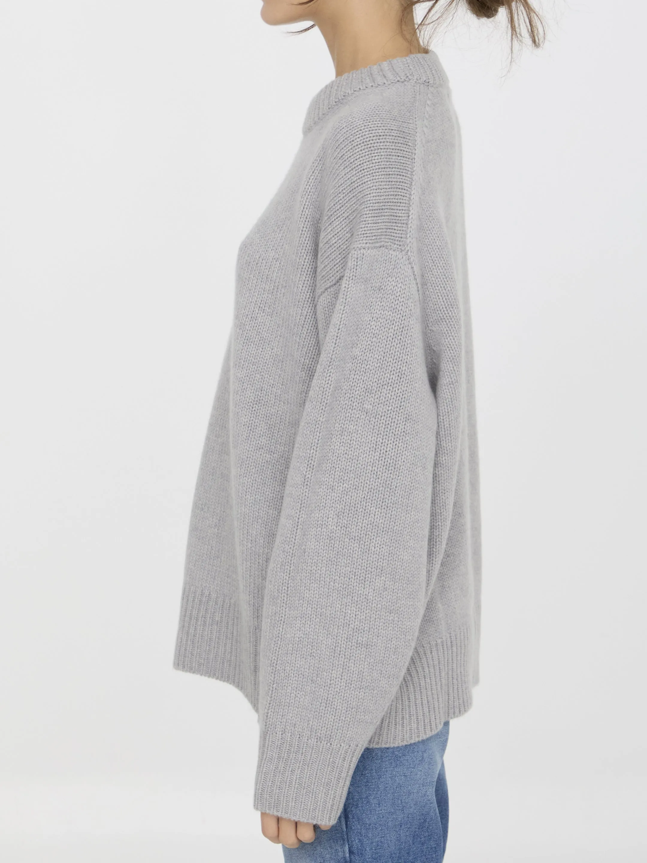 Lisa Yang Renske Long Sleeves Sweater In Gray