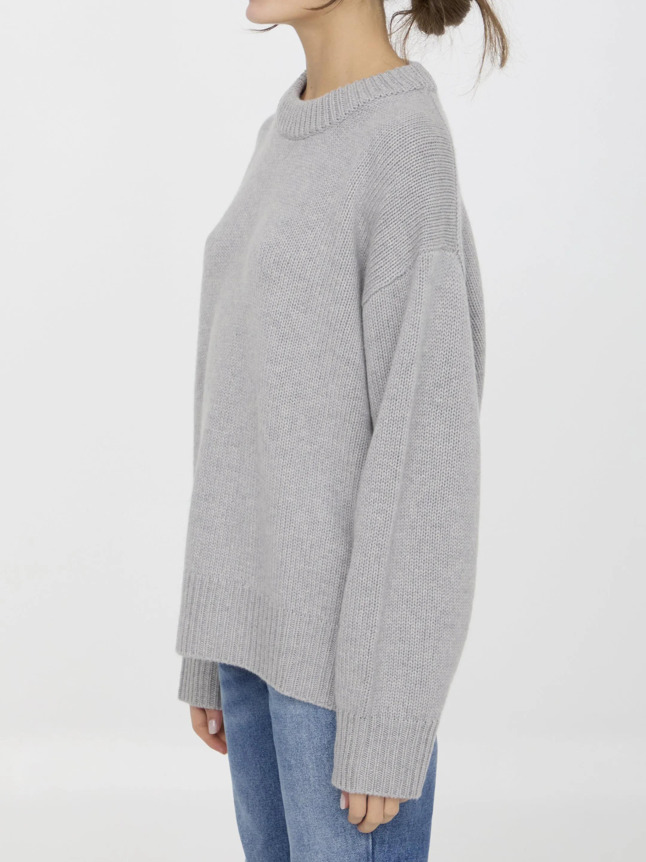 Lisa Yang Renske Long Sleeves Sweater In Gray