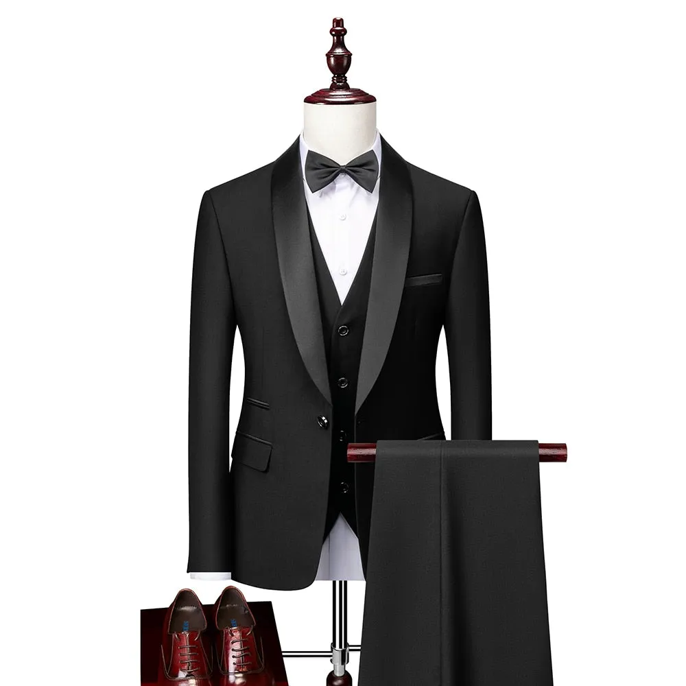 LuxeSleek Exotic Tailored Suit Ensemble