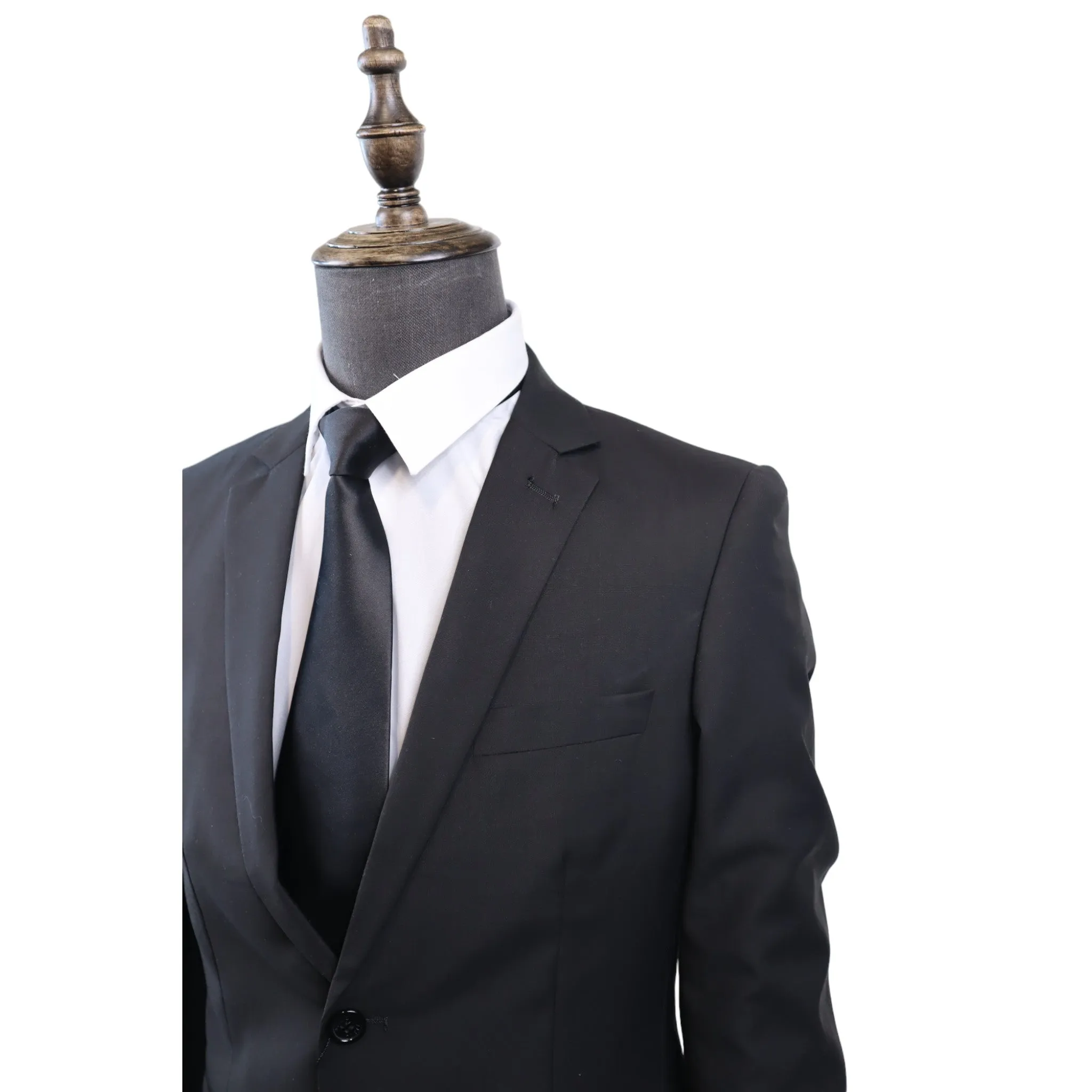 Men's Tailored Black 2PC Suit