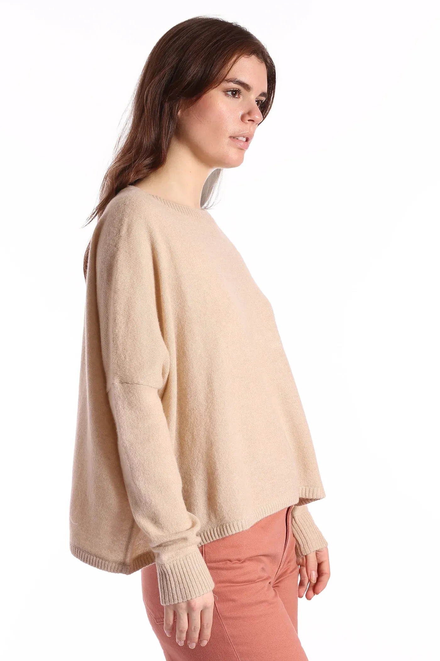 Minnie Rose Cashmere Cropped Sweater