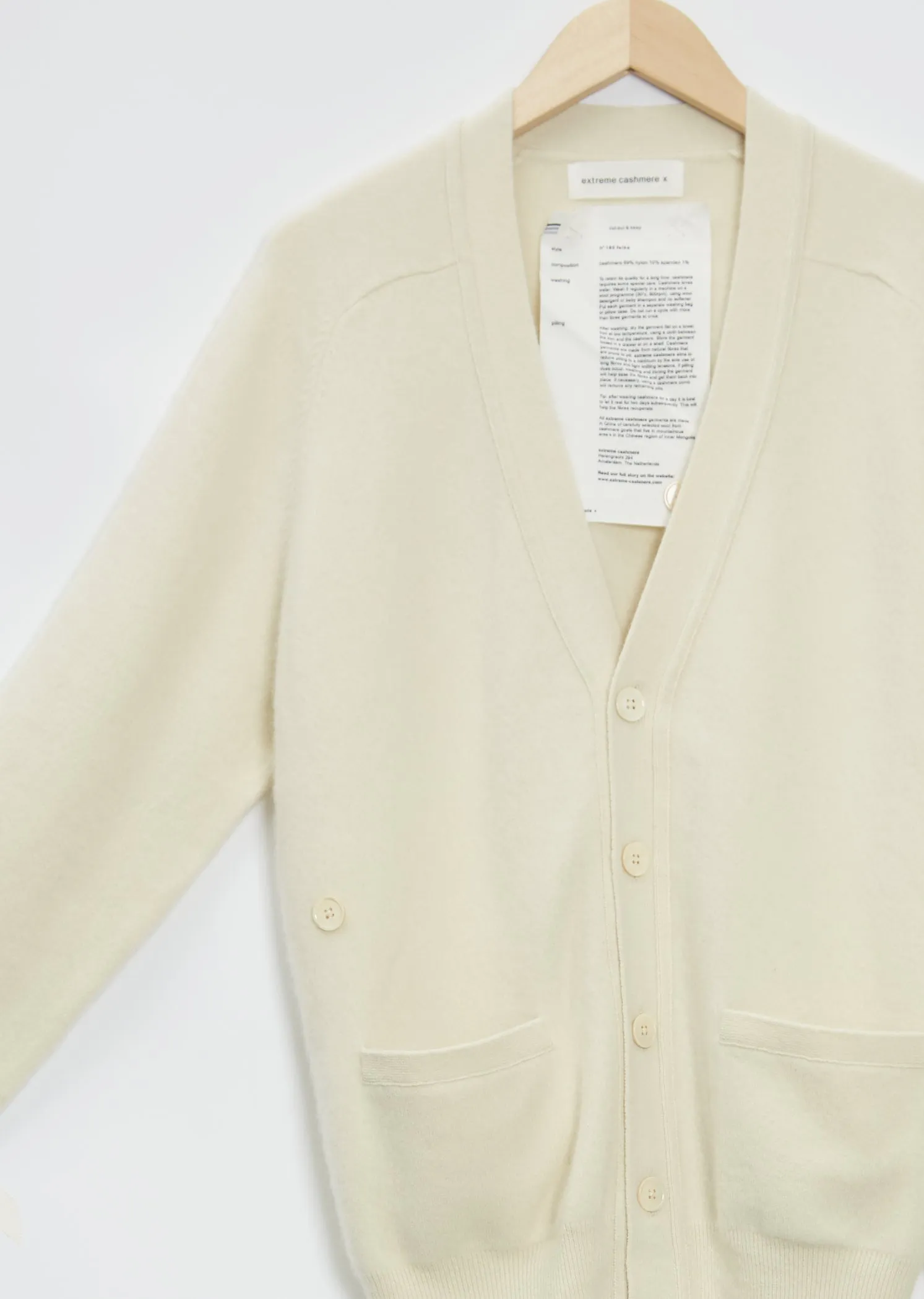 n°185 Feike Cashmere Cardigan — Cream