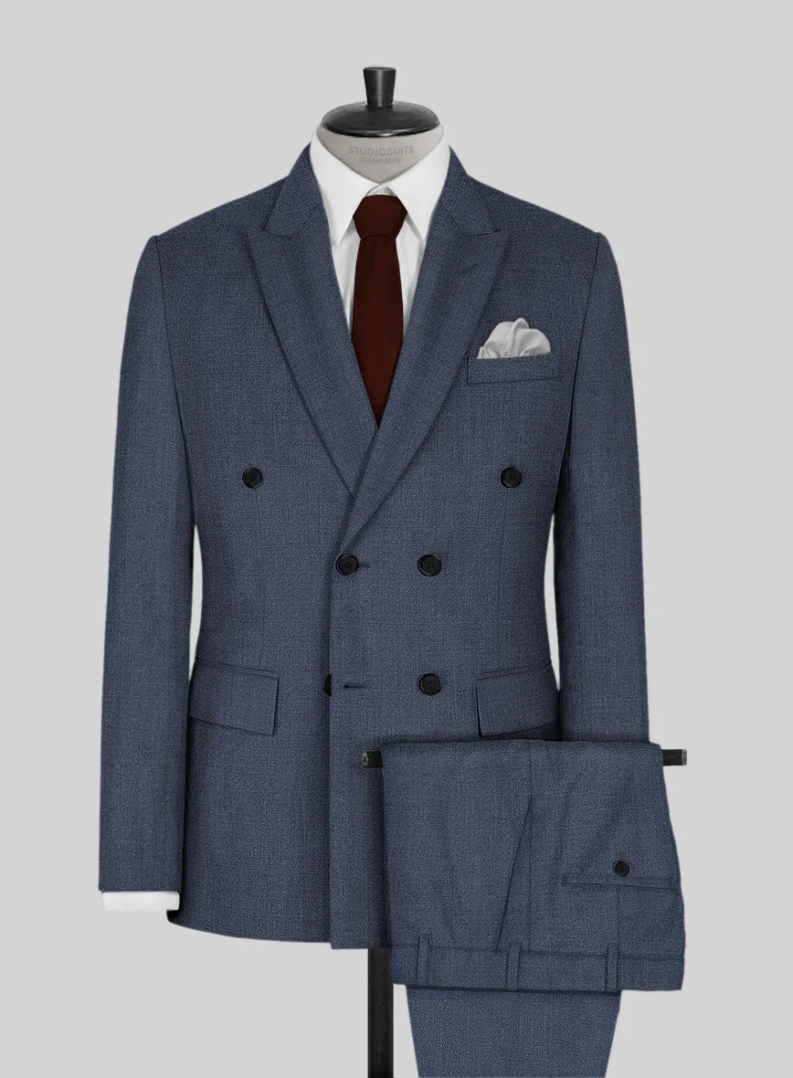 Napolean Slate Blue Wool Suit