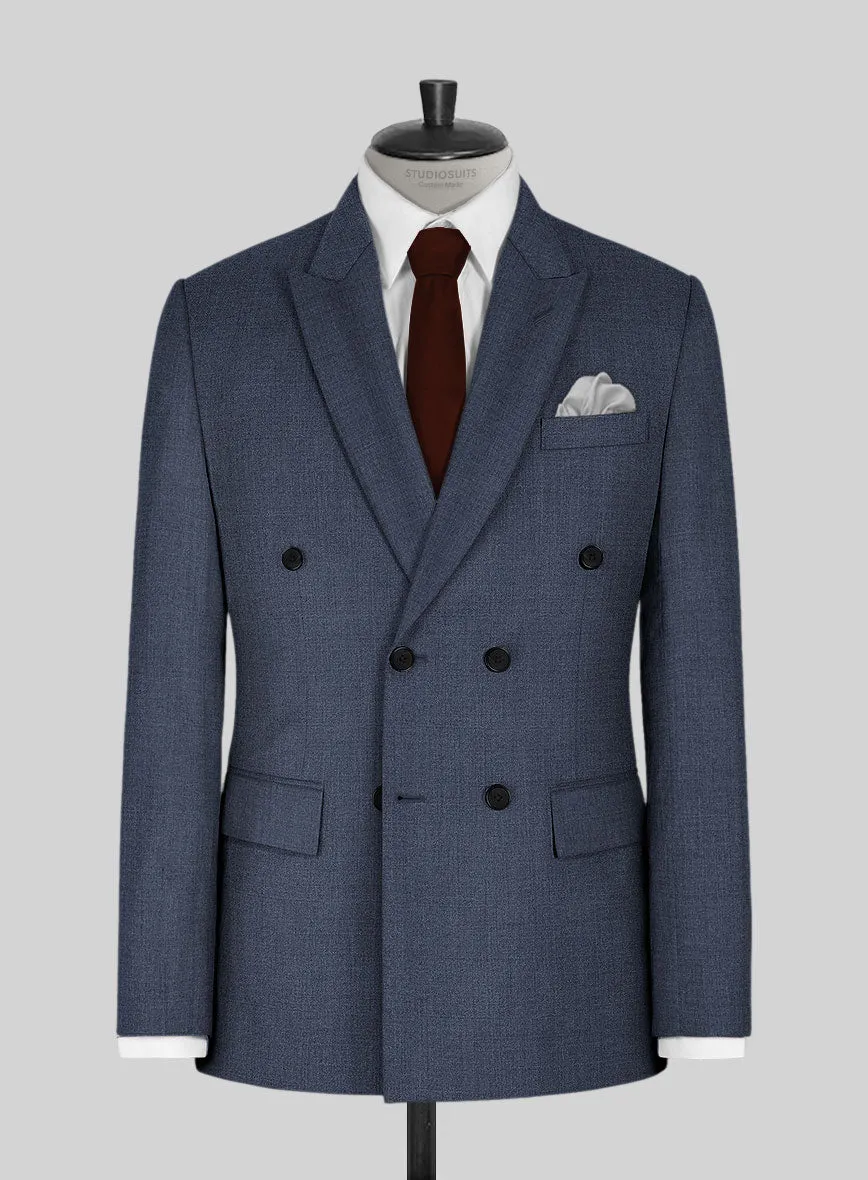 Napolean Slate Blue Wool Suit