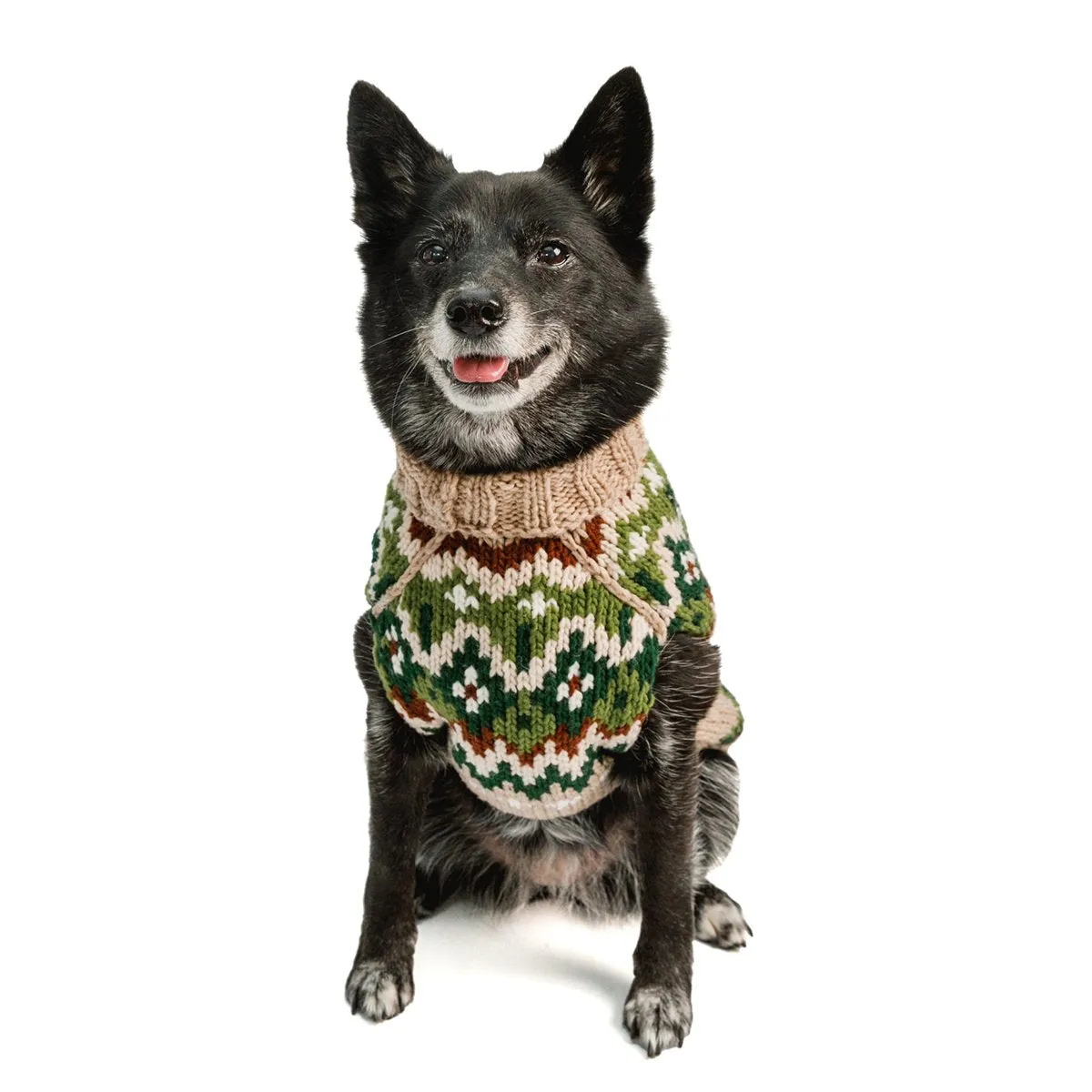 Ragg Wool Fairisle Dog Sweater