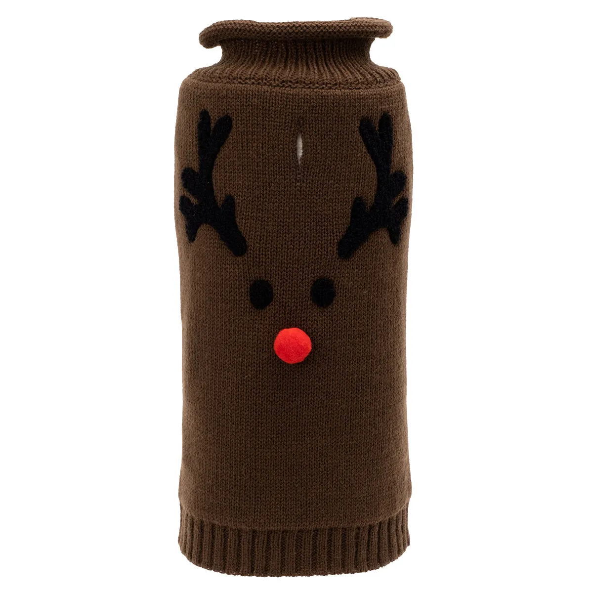 Reindeer Face Dog Sweater