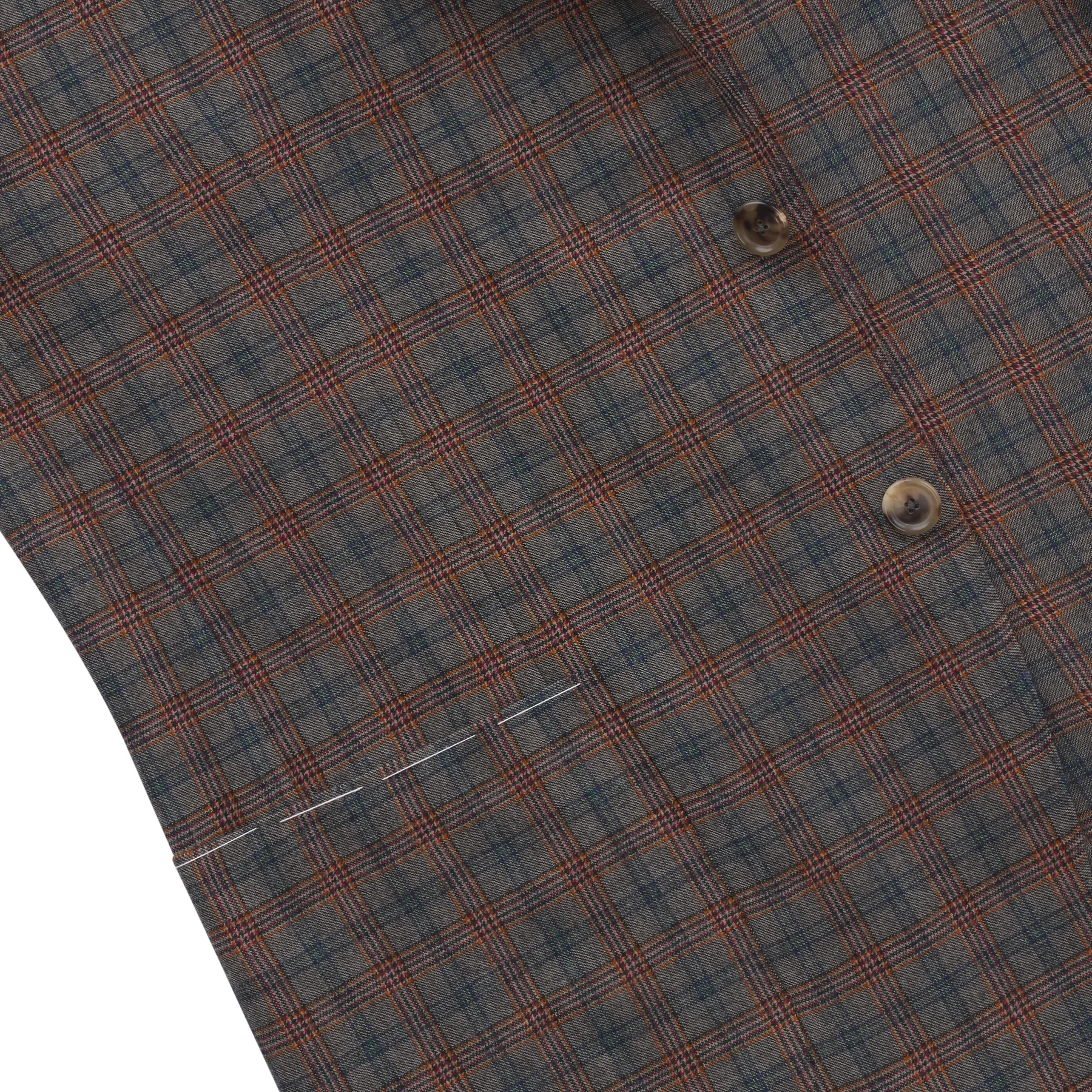 Single-Breasted Checked Wool Jacket. Exclusively Made for Sartale