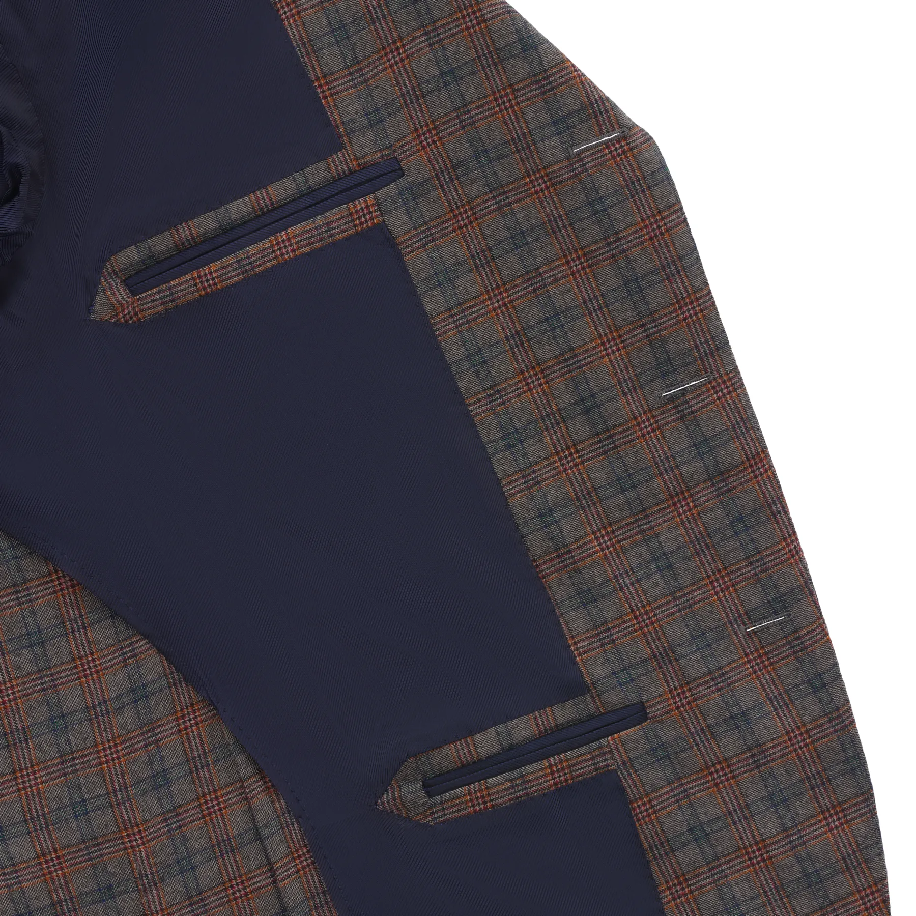 Single-Breasted Checked Wool Jacket. Exclusively Made for Sartale