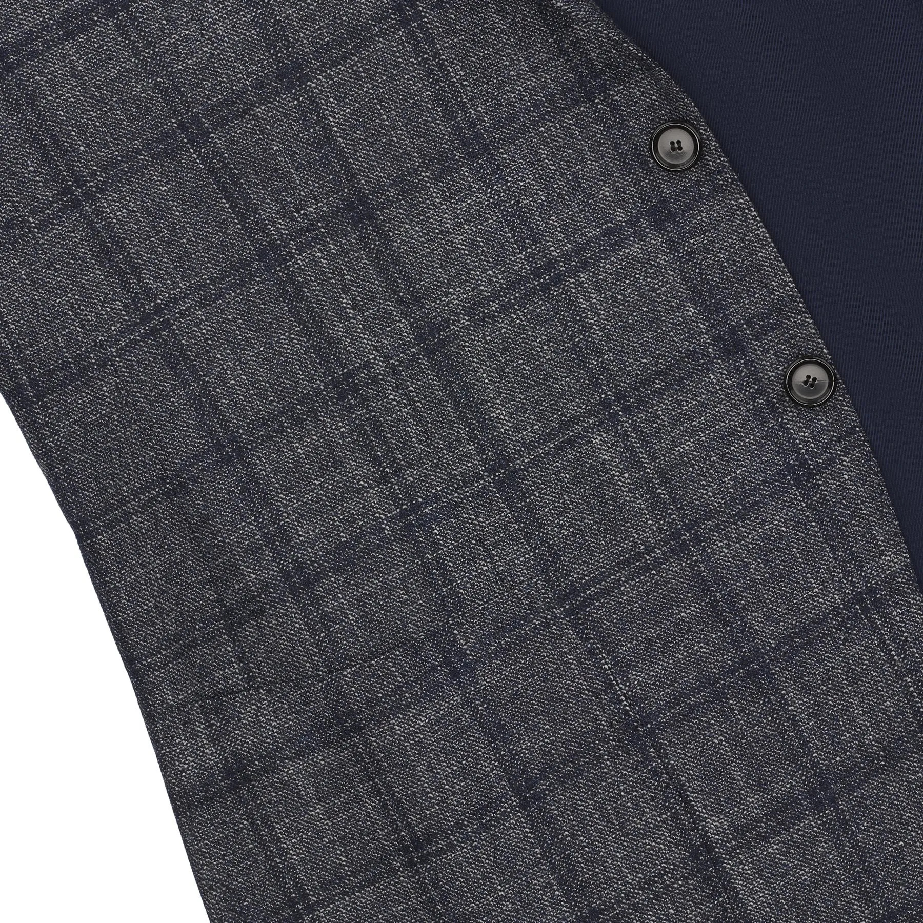 Single-Breasted Checked Wool, Silk and Cashmere-Blend Jacket in Grey and Blue