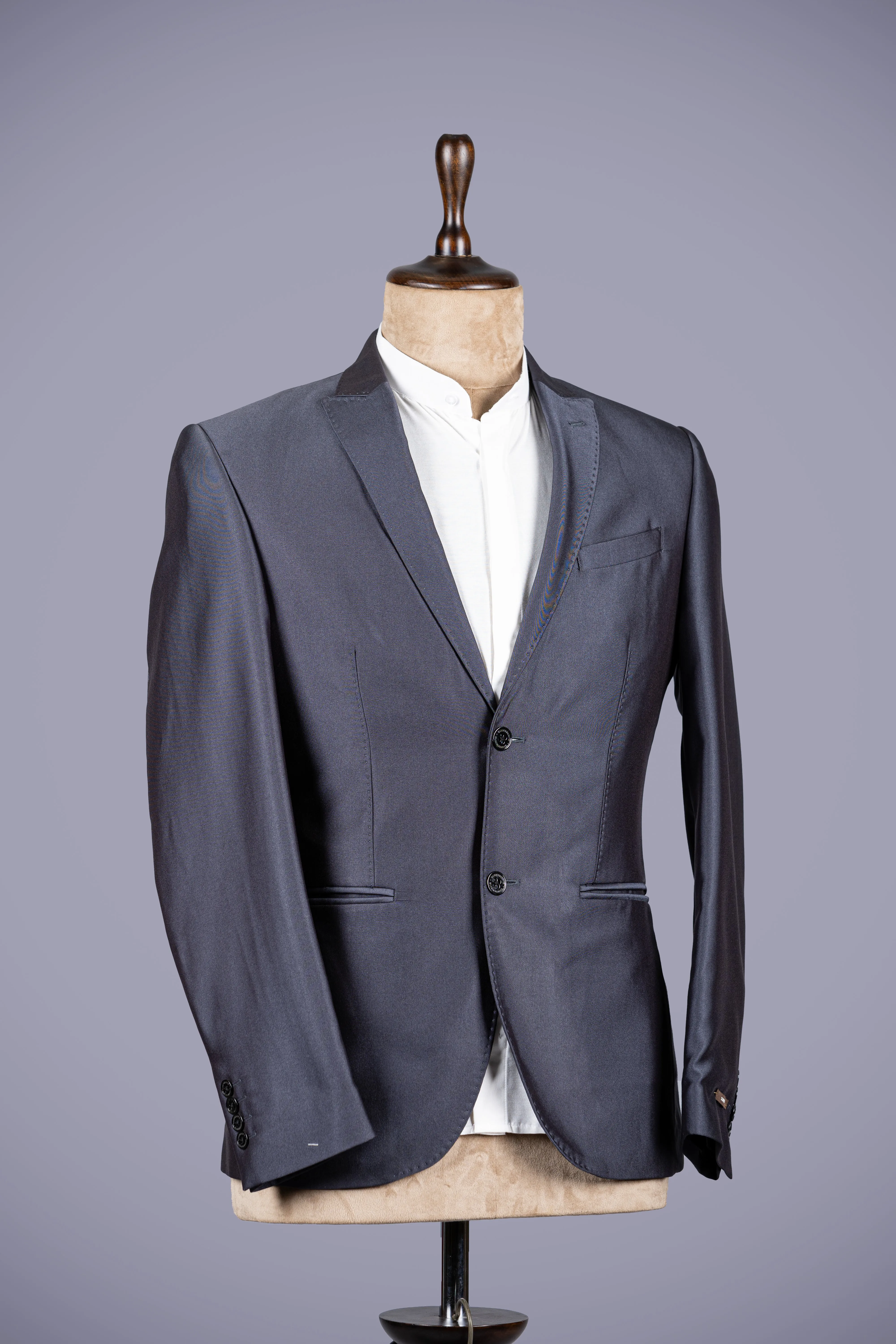 Sophisticated Charcoal Gray Italian Suit (2-Piece)