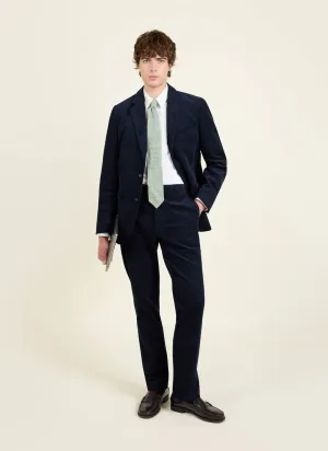 Tailored Blazer | Cord | Navy