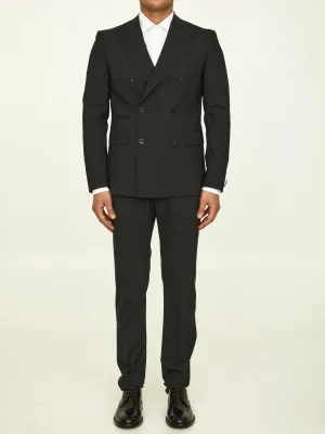 Tonello Black Stretch Wool Suit