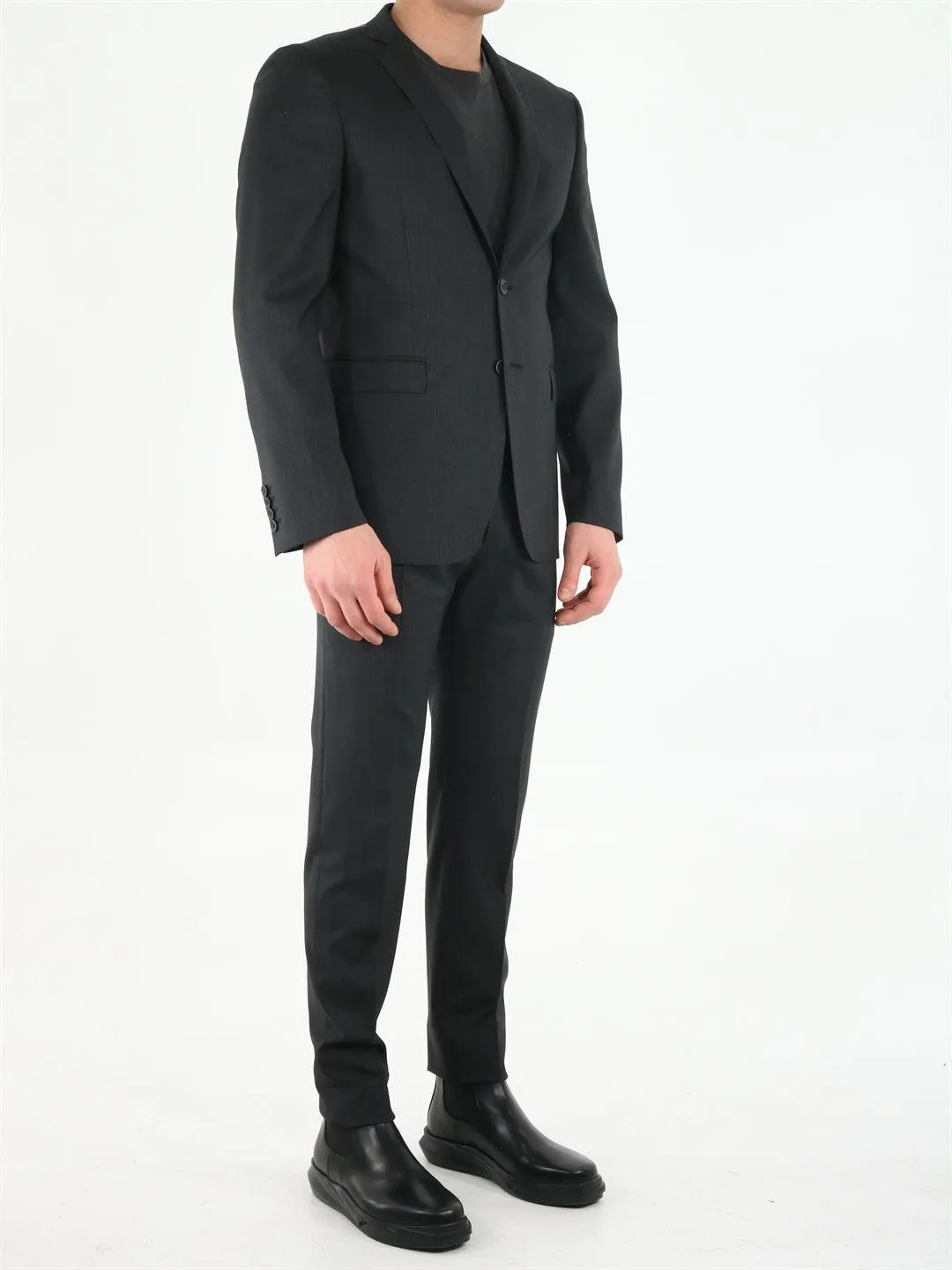 Tonello Black Wool Suit