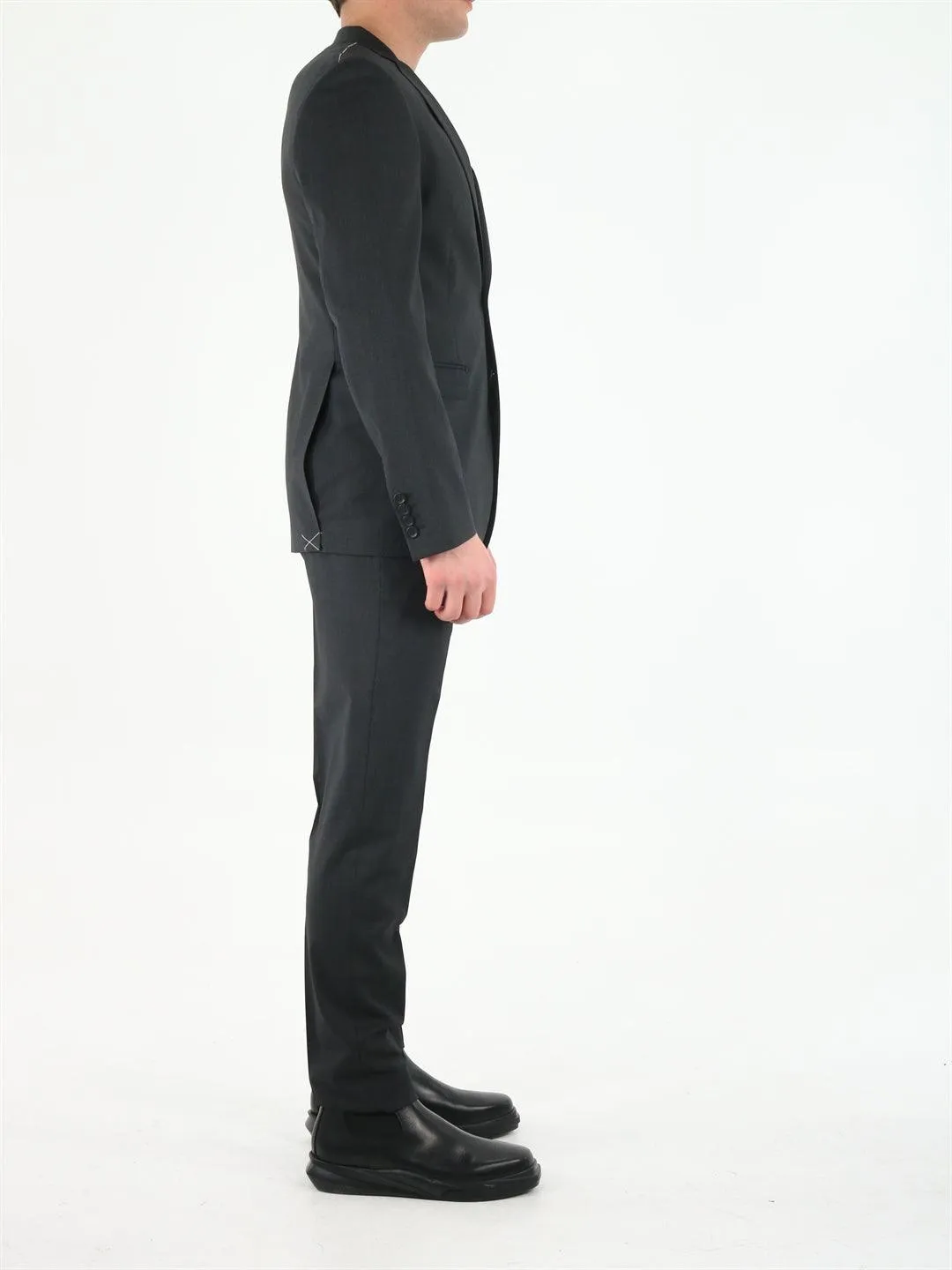 Tonello Black Wool Suit