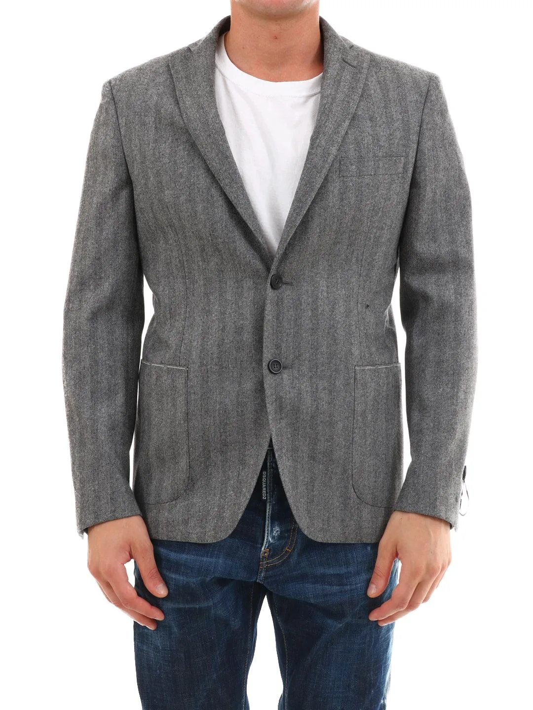 Tonello Gray Wool Jacket