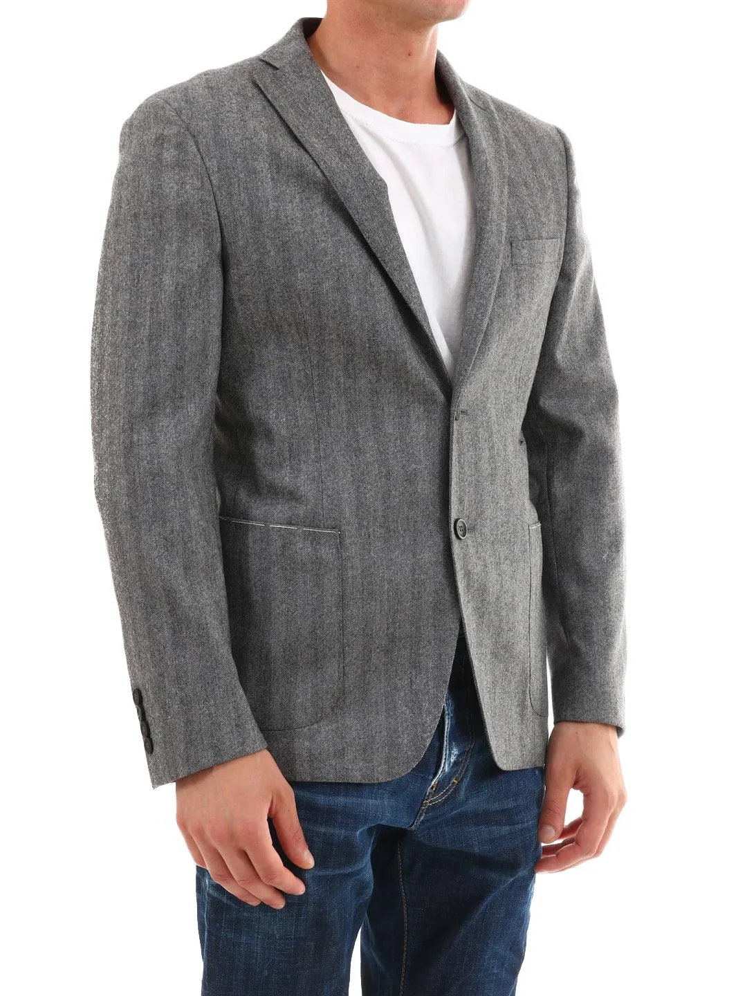 Tonello Gray Wool Jacket