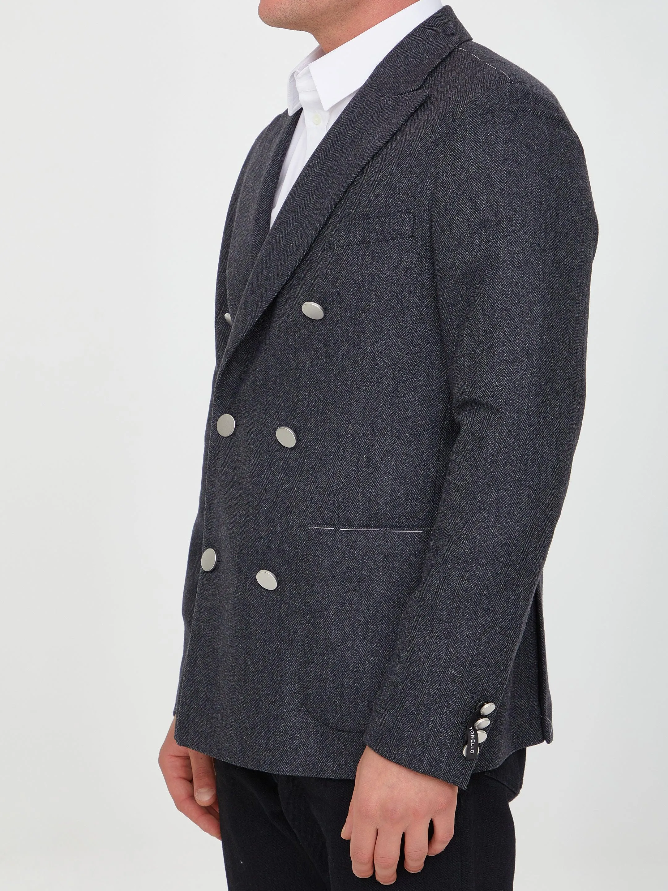 Tonello Grey Wool Jacket