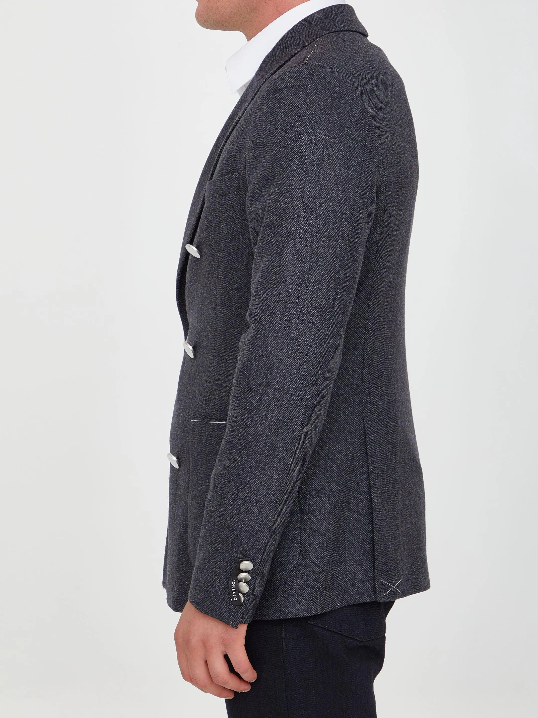 Tonello Grey Wool Jacket